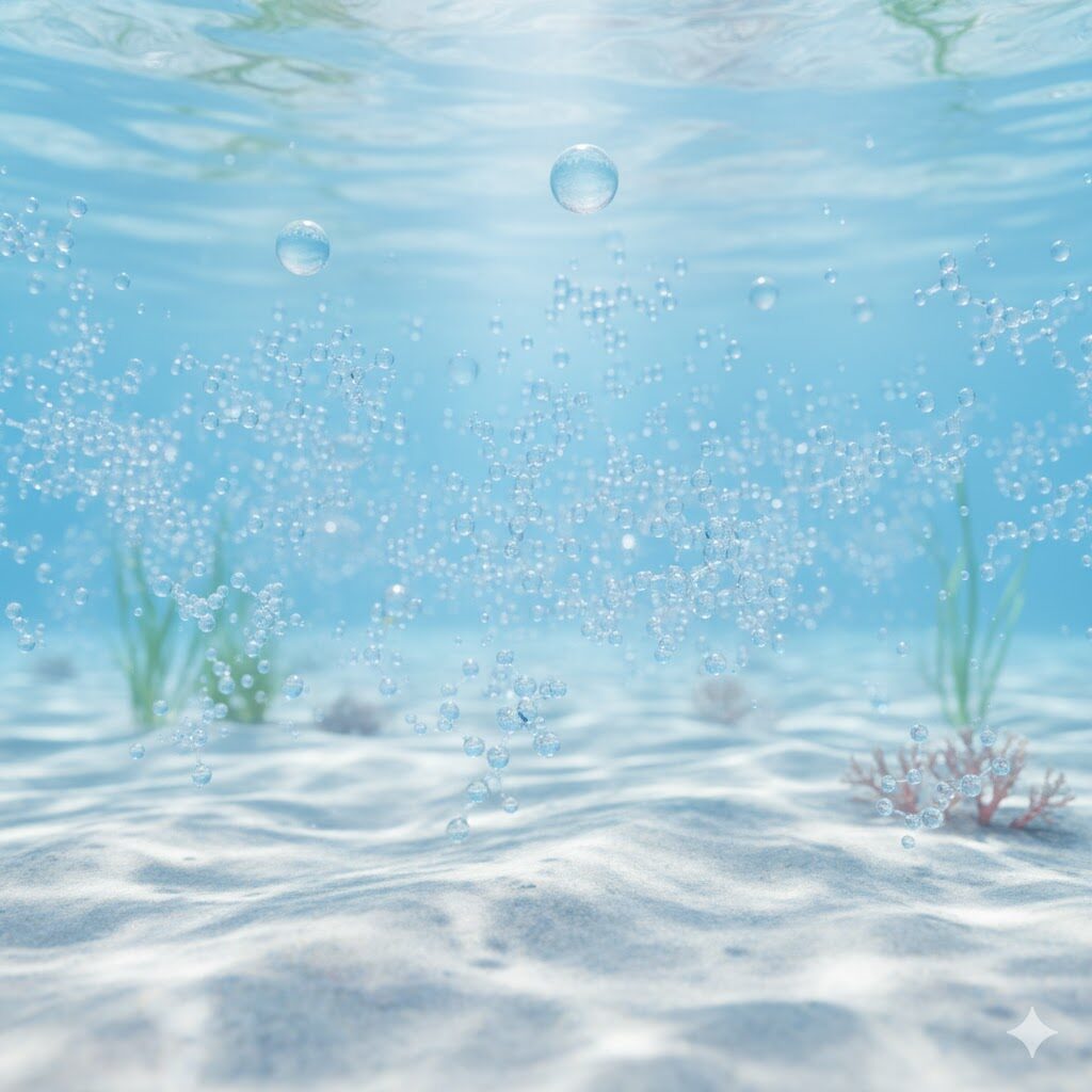 海中での澄んだ水のイメージ