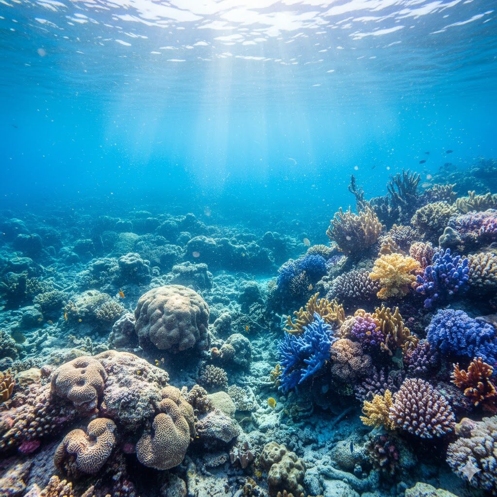 綺麗なサンゴ礁