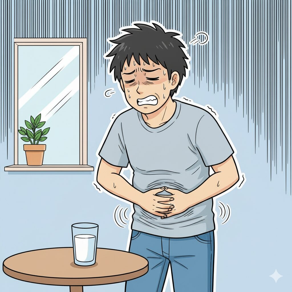 牛乳を飲んでお腹を下した人