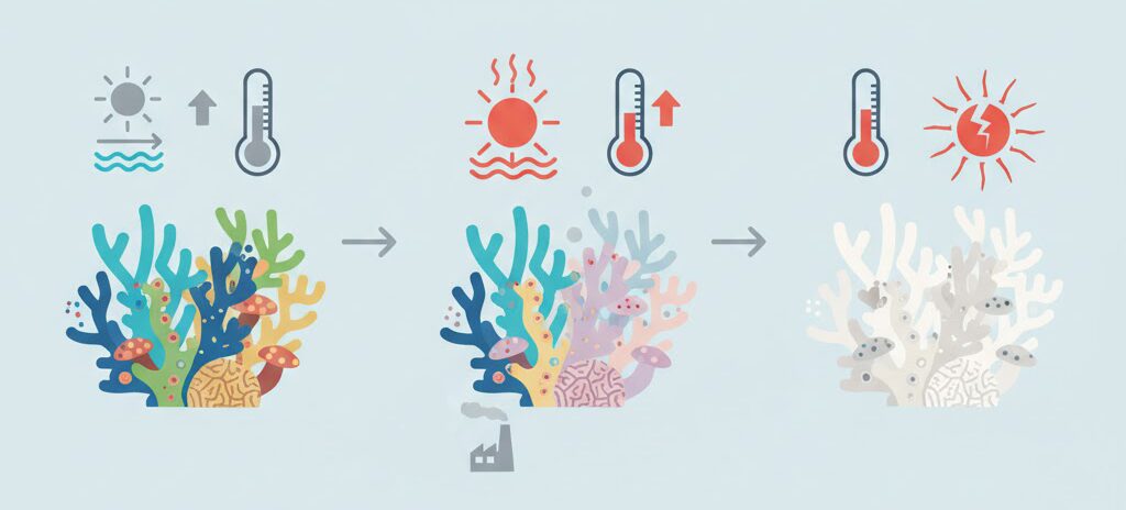 サンゴ白化イメージ
