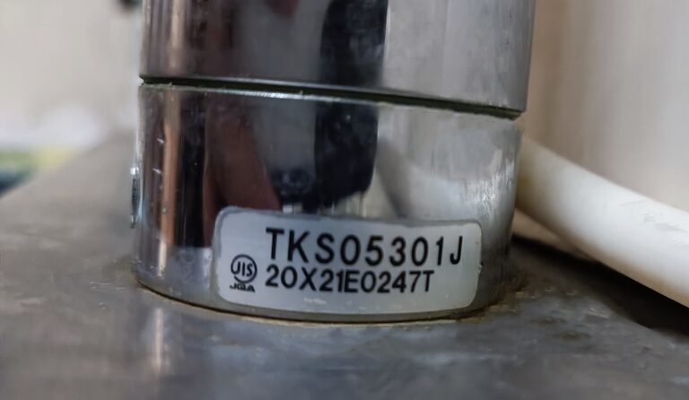 蛇口の型番表示の写真の例